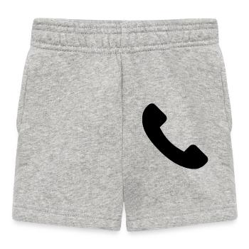 Telefon - Baby Shorts - Grau meliert - Vorne