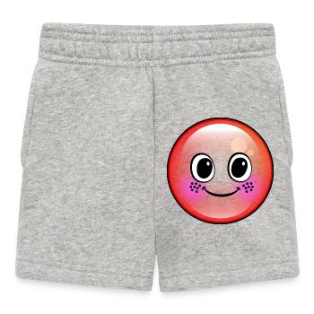 Bulle Rouge Mignonne - Short Bébé - gris chiné - Devant