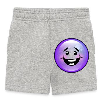 Bulle violette mignonne - Short Bébé - gris chiné - Devant