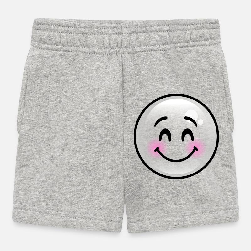 Bulle grise mignonne - Short Bébé - gris chiné