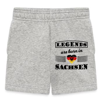 Bouclier saxon rouge doré - Short Bébé - gris chiné - Devant