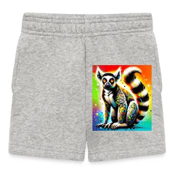 Lemur - Baby Shorts - heather grey - Front