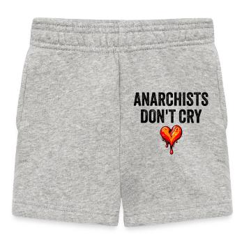 anarchists don't cry - Baby Shorts - Grau meliert - Vorne