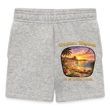 Rio de Janeiro Copacabana Vacation Sunset - Baby Shorts - heather grey - Front
