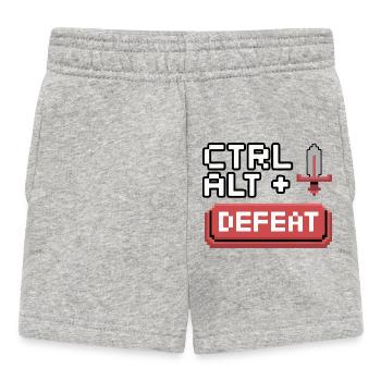 Strg Alt Entfernen Pixel Design - Baby Shorts - Grau meliert - Vorne