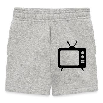 Rétro TV - Short Bébé - gris chiné - Devant