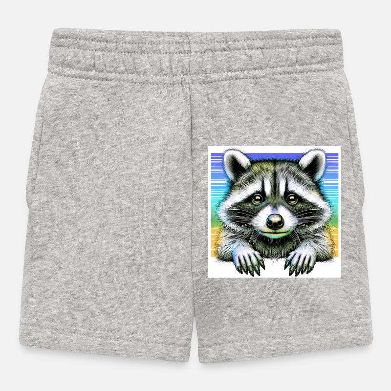 Raton laveur - Short Bébé - gris chiné