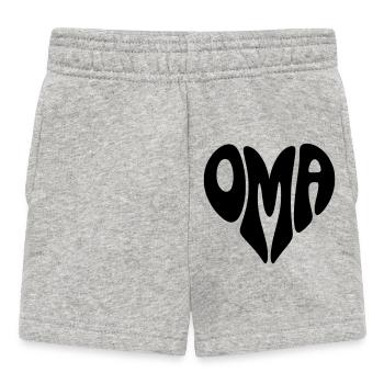 Grand-mère - Short Bébé - gris chiné - Devant