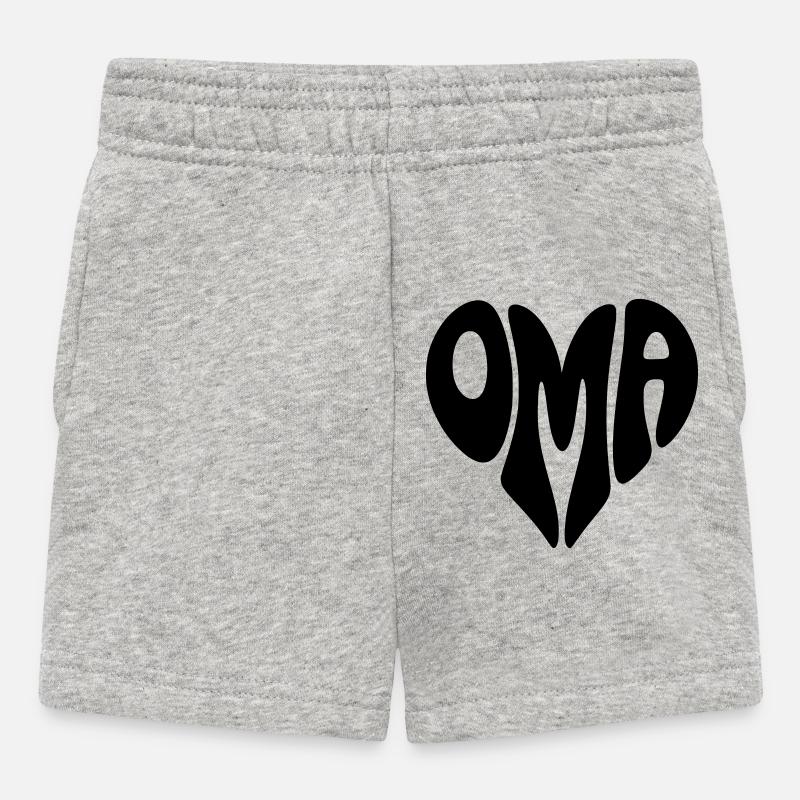 granny - Baby Shorts - heather grey
