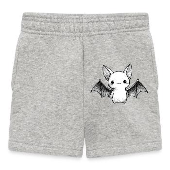 Kawaii bat full of tenderness - Baby Shorts - heather grey - Front