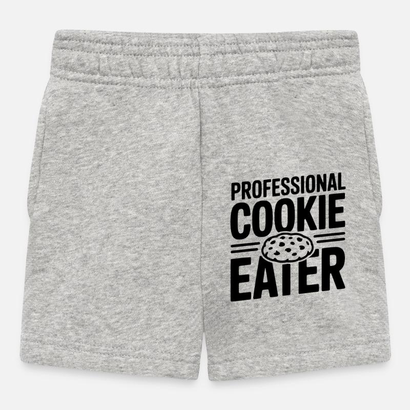 Mangeur de biscuits professionnel - Short Bébé - gris chiné