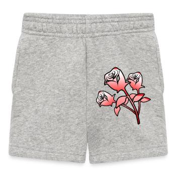 Roses - Short Bébé - gris chiné - Devant