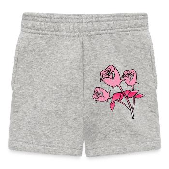 Roses - Short Bébé - gris chiné - Devant