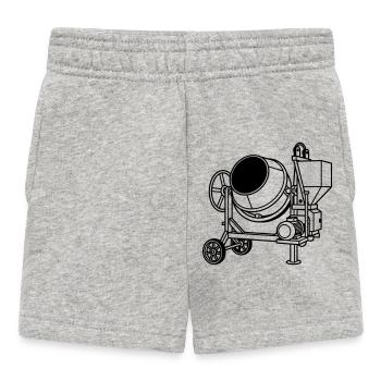 cement drum - Baby Shorts - heather grey - Front