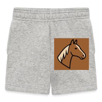 Profil du cheval : Nature de la tête - Short Bébé - gris chiné - Devant