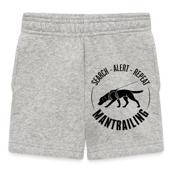 Labrador Mantrailing Hundesport Hunde Labbi  - Baby Shorts - Grau meliert - Vorne