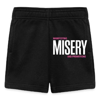 Manifeste de la misère Tee - Short Bébé - noir - Devant
