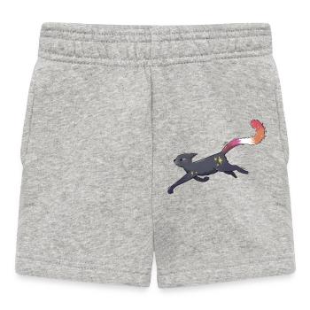 Fierté lesbienne chatte mignonne - Short Bébé - gris chiné - Devant