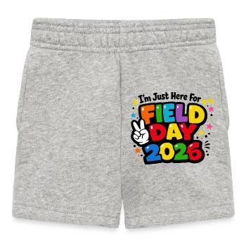 Journée Sportive École 2026 Design Coloré Enfant - Short Bébé - gris chiné - Devant