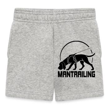 Bloodhound Mantrailing Hundesport Hunde Wilsigns - Baby Shorts - Grau meliert - Vorne