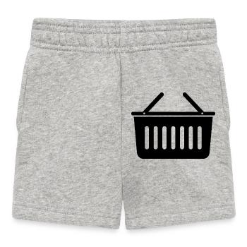 Panier d’épicerie - Short Bébé - gris chiné - Devant