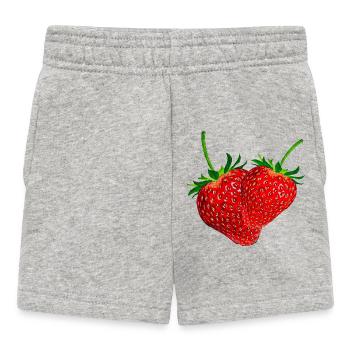 Fraises - Short Bébé - gris chiné - Devant