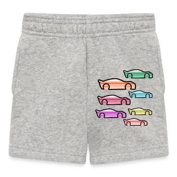 Autos - Baby Shorts - Grau meliert - Vorne