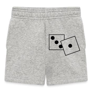 says - Baby Shorts - heather grey - Front