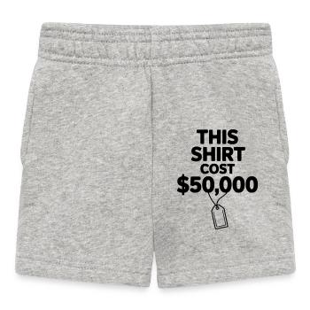 Cette chemise a coûté 50 000 $ - Short Bébé - gris chiné - Devant