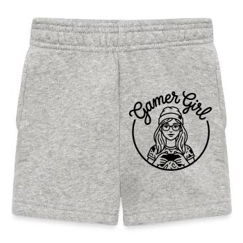 Gamer Girl - Short Bébé - gris chiné - Devant