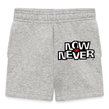 Aujourd’hui Ore Never Lettering - Short Bébé - gris chiné - Devant