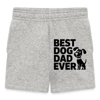 Meilleur Papa Canin de Tous les Temps – Motif Canin - Short Bébé - gris chiné - Devant