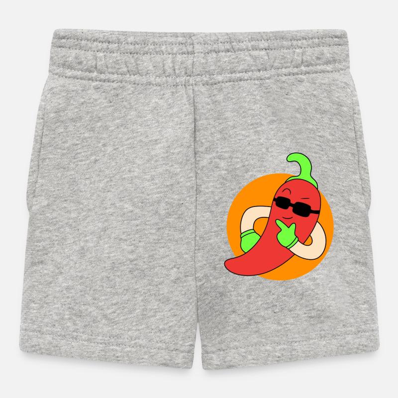 Piment frais - Short Bébé - gris chiné