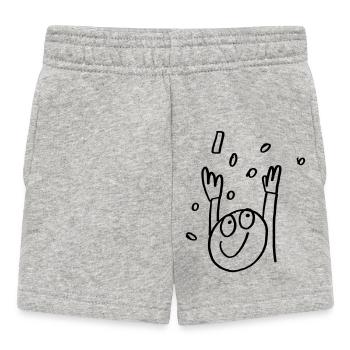 LetsCelebrate - Baby Shorts - Grau meliert - Vorne