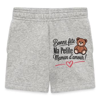 Bonne fête des mères maman - Short Bébé - gris chiné - Devant