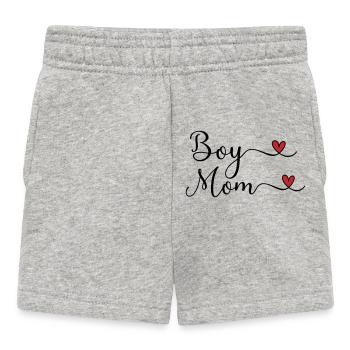 Maman garçon - Short Bébé - gris chiné - Devant