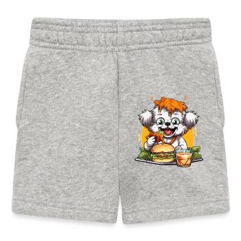 Burger dog avec glaçage au fromage - Short Bébé - gris chiné - Devant