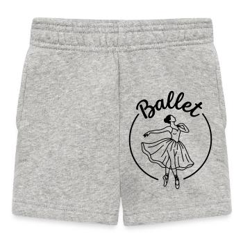 ballet - Short Bébé - gris chiné - Devant