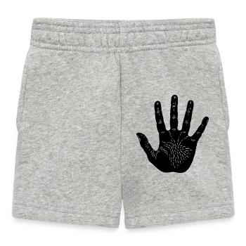 Empreinte de main - Short Bébé - gris chiné - Devant