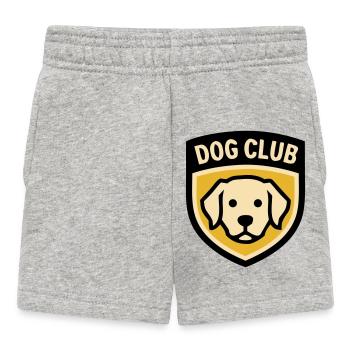 Club de chiens du Logo de l’école de chiens Golden Retriever - Short Bébé - gris chiné - Devant