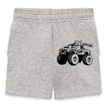 monster truck monstre - Short Bébé - gris chiné - Devant