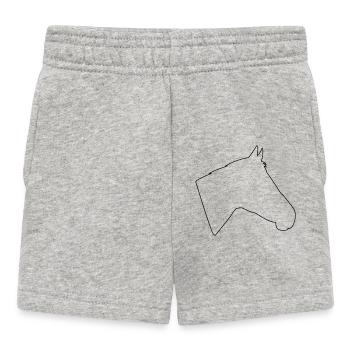 Tête de cheval - Short Bébé - gris chiné - Devant