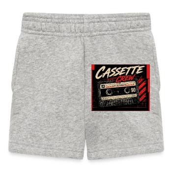 Cassette_Crew_ _Side_B_Vorever - Short Bébé - gris chiné - Devant