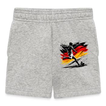 Kicker avec drapeau allemand - Short Bébé - gris chiné - Devant