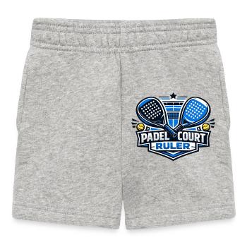 Padel Court Ruler Logo - Baby Shorts - Grau meliert - Vorne