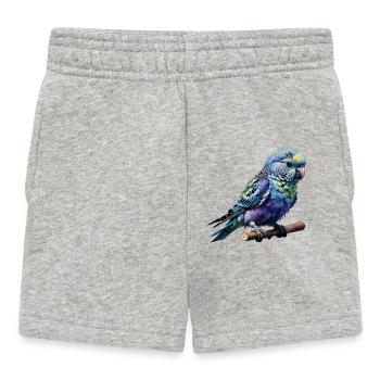 Perruche colorée de Weln - Short Bébé - gris chiné - Devant