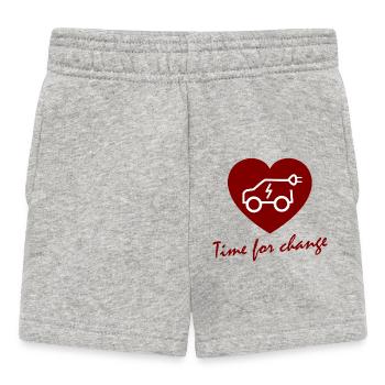 Herz Wandel Electric Car - Baby Shorts - heather grey - Front