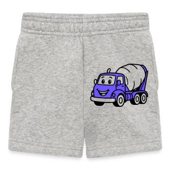 Bauwagen-Kids - Baby Shorts - Grau meliert - Vorne