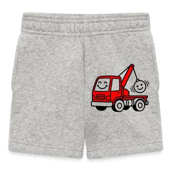 Scrap car children - Baby Shorts - heather grey - Front