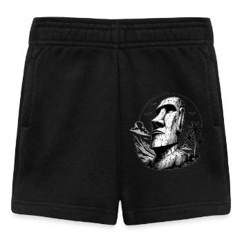 Moai Osterinsel Statue  - Baby Shorts - Schwarz - Vorne